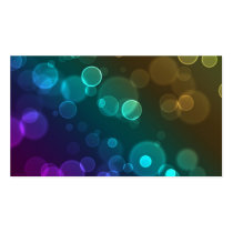 Rounded Bokeh Abstract Business Card Template