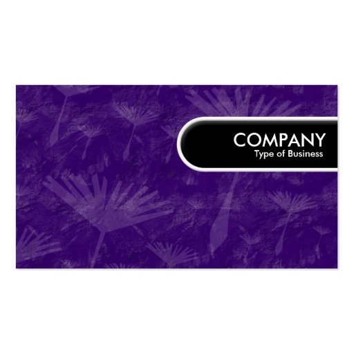 Rounded Edge Tag - Purple Earth Business Card Template