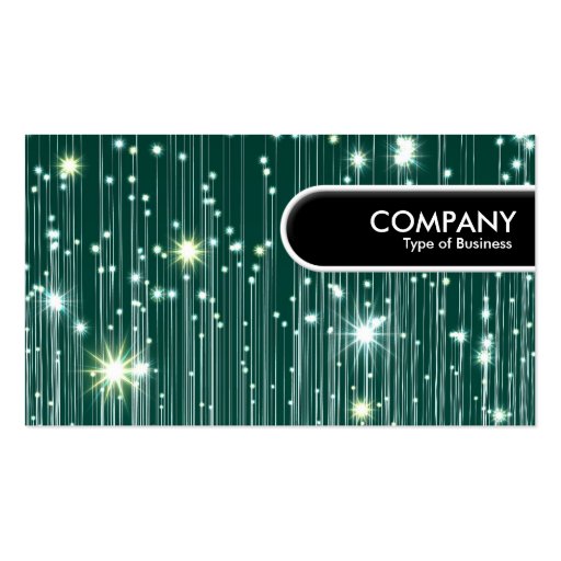 Rounded Edge Tag - Star Matrix Business Card Template (front side)