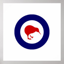 Roundel de Rnzaf, Nueva Zelanda Posters