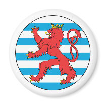 Roundel Luxembourg, Luxembourg Refrigerator Magnet