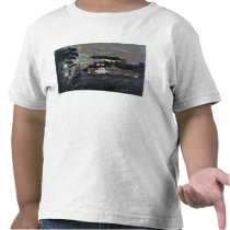 Rounding a Bend on the Mississippi Steamboat Tee Shirt