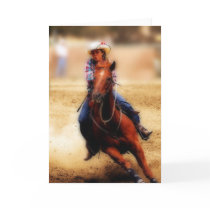 Rounding the First Barrel Card