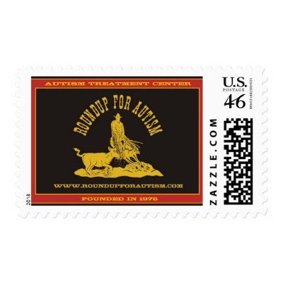 Roundup For Autism Flag Stamps by RoundupForAutism