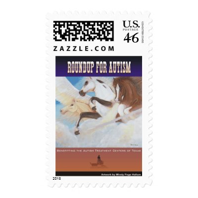 Roundup For Autism Postage Stamp by RoundupForAutism