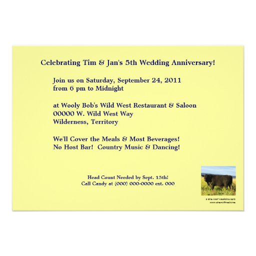 Roundup Time!  Cattle Drive - Western Style Party Personalized Announcements