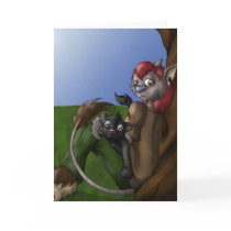Rousoe & Kenji Greetings card