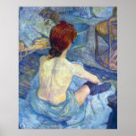 Rousse the Toilet by Toulouse-Lautrec Poster