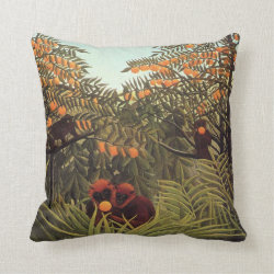 Rousseau - Apes in the Orange Grove Pillow