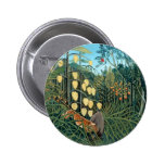 Rousseau - Battling Tiger and Buffalo Pin