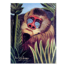 Rousseau's "Mandrill in the Jungle" (circa 1909) Post Cards