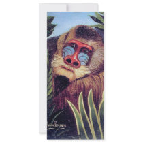 Rousseau's "Mandrill in the Jungle" (circa 1909) Rack Card Design