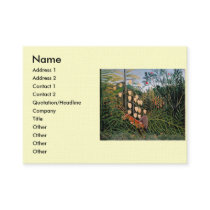 Rousseau's Struggle between Tiger and Bull (1909) Business Card Template