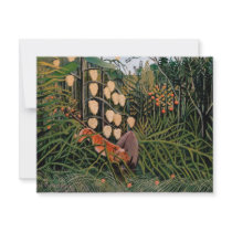 Rousseau's Struggle between Tiger and Bull (1909) Personalized Invitations