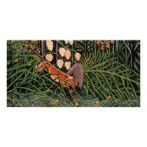 Rousseau's Struggle between Tiger and Bull (1909) Customized Photo Card