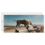 Rousseau's "The Sleeping Gypsy" (1897) Rack Card Design
