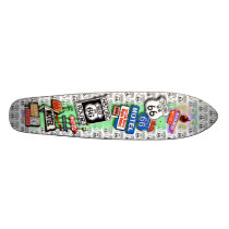 Route66_HeresYerSignSkateboard by PopArtDiva Route66_HeresYerSignSkateboard