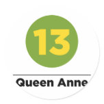 Route 13 round sticker