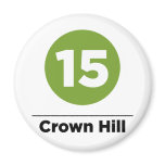 Route 15 - Crown Hill Refrigerator Magnets