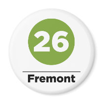 Route 26 - Fremont Fridge Magnets