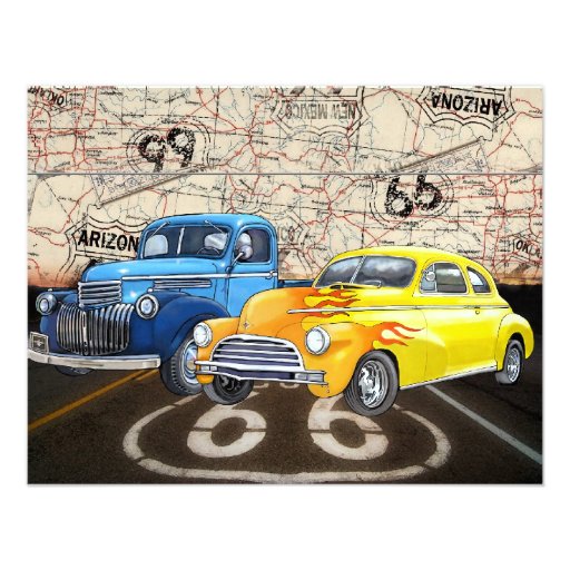 Route 66 - #2 - SRF Personalized Invite (front side)