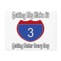 Route 66 3rd Birthday postcards