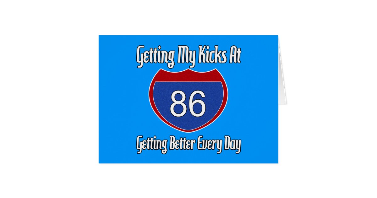 Route 66 86th Birthday Card | Zazzle