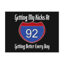 Route 66 92nd Birthday postcards