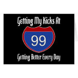 Route 66 99th Birthday Greeting Card