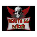 Route 66 Biker T shirts Gifts Post Card