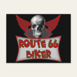 Route 66 Biker T shirts Gifts Post Card