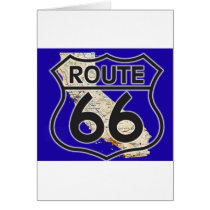 Route 66 Blue California Cards