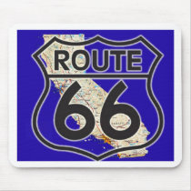 Route 66 Blue California Mouse Pad
