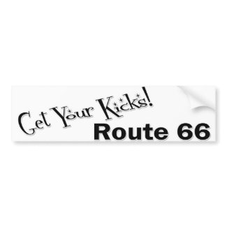 Route 66 Bumper Sticker bumpersticker