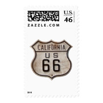 Route 66 California Highway Sign stamps