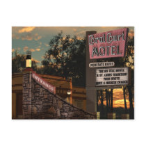 Route 66 Coral Court Motel Retro Neon Sign Post Cards