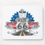 Route 66 Cowgirl Mousepad