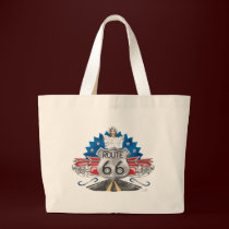 Route 66 Cowgirl Tote bags