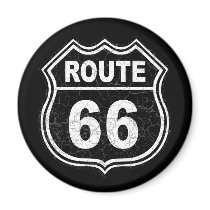 Route 66 Distressed Magnet