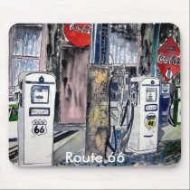 route_66_gas_station, Route 66 mousepads