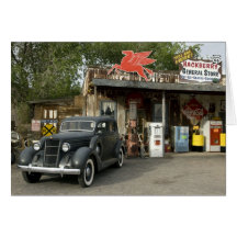 Route 66 General Store & Gas Station Greeting Card