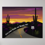 Route 66 Get Your Kicks Poster