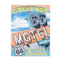 Route 66 Greetings Needles California Postcard