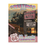Route 66 Greetings St Louis Missouri Postcard