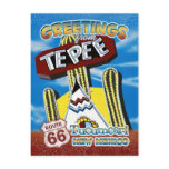 Route 66 Greetings Tucumcari New Mexico Postcard