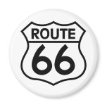 Route 66 Highway Sign Apparel & Gifts Magnet