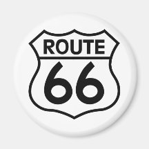Route 66 Highway Sign Apparel & Gifts Magnet
