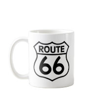 Route 66 Highway Sign Apparel & Gifts Coffee Mugs