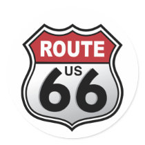 Route 66 Historic US Highway Sticker by spacedust Route 66 Historic US Highway Sticker