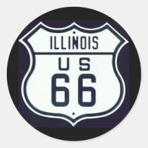 Route 66 Illinois Sticker